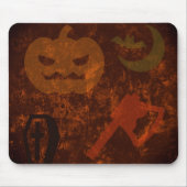 Halloween-Höhepunkte auf dem unheimlichen Hintergr Mousepad (Vorne)