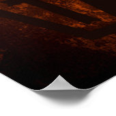 Halloween-Höhepunkte auf dem unheimlichen Hintergr Poster (Ecke)