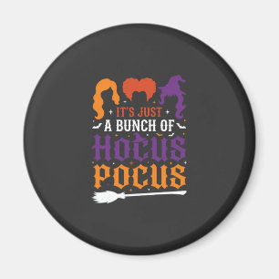Halloween Hokuspokus Hexen-Typografie Vektor Magnet