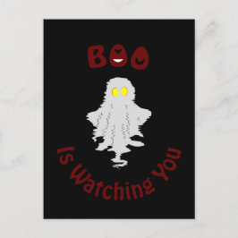 Halloween Holiday Postkarte | Boo beobachtet dich