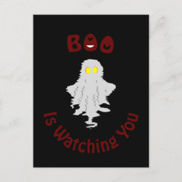 Halloween Holiday Postkarte | Boo beobachtet dich