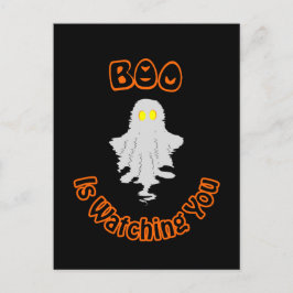 Halloween Holiday Postkarte | Boo beobachtet dich