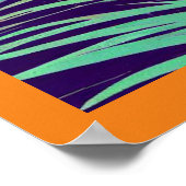 Halloween - Holzschnitt Stil 2 Poster (Ecke)