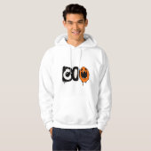 Halloween Hoodie - Einzigartige "BOO"-Printwerbung (Vorne ganz)