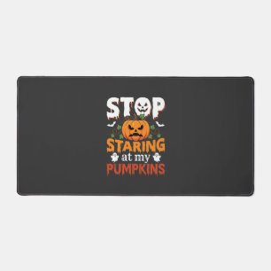 Halloween Hören Sie auf, meine Kürbisse anzustarre Schreibtischunterlage