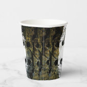 Halloween Horror - 3 Skulls Graffiti Burst Pappbecher (Rechts)