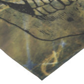 Halloween Horror - 3 Skulls Graffiti Burst Tischdecke (Schrägansicht)