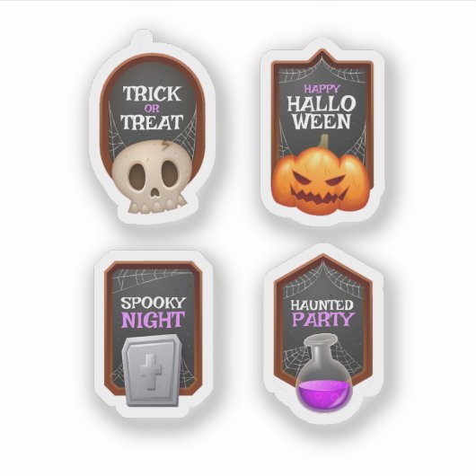 Halloween-Horror-Aufklebersammlung Aufkleber (Vorderseite)