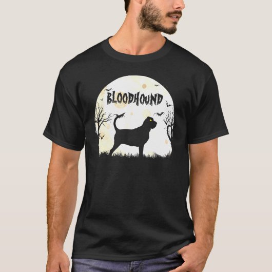 Halloween Horror Bloodhound T-Shirt (Vorderseite)