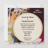 Halloween Horror Braut & Unsterbende Liebe Hochzei Einladung (Rückseite)