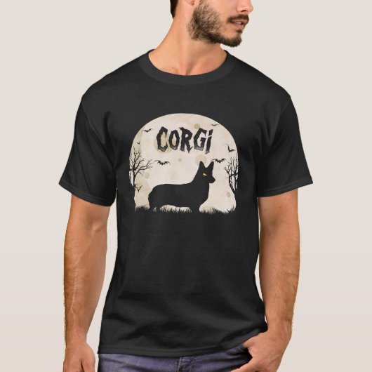 Halloween Horror Corgi T-Shirt (Vorderseite)