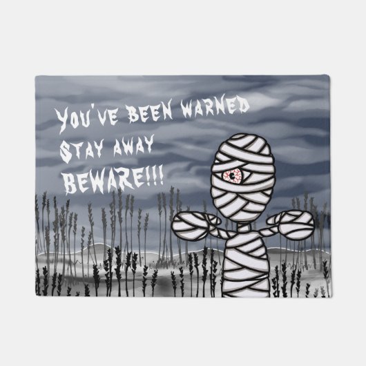 Halloween Horror Creepy Mummy Doormat Fußmatte (Vorderseite)