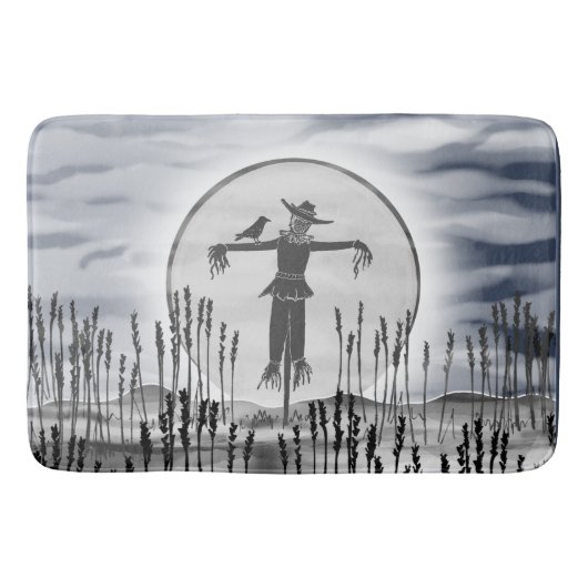 Halloween Horror Creepy Scarecrow Bath Mat Badematte (Vorderseite)