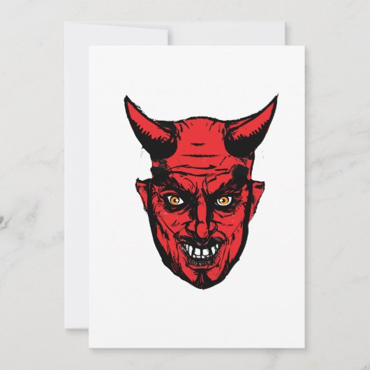 Halloween Horror Devil Gift Karte (Vorderseite)
