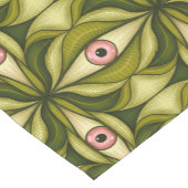 Halloween Horror Eyes Green Creepy Witchy Goth Kurzer Tischläufer (Ecke)