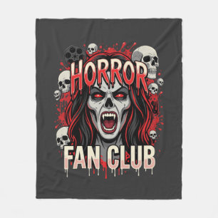 Halloween-Horror-Fan-Club-Vampir-Schädel Fleecedecke