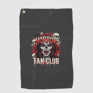 Halloween-Horror-Fan-Club-Vampir-Schädel Golfhandtuch