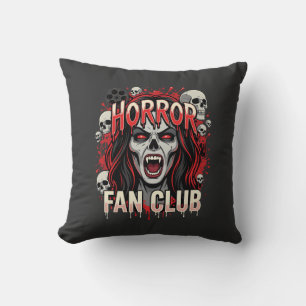 Halloween-Horror-Fan-Club-Vampir-Schädel Kissen