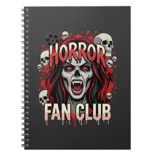 Halloween Horror Fan Club Vampir-Schädel Notizblock