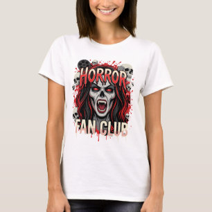Halloween Horror Fan Club Vampir-Schädel T-Shirt