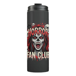 Halloween-Horror-Fan-Club-Vampir-Schädel Thermosbecher