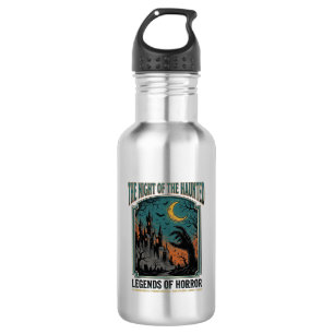 Halloween-Horror-Geisterhafte Nacht Vintage Grusel Edelstahlflasche