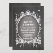 Halloween Horror Gothic Frame Einladung (Vorne/Hinten)