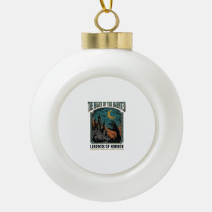 Halloween Horror Grusel Nacht Vintage Gruselig_1 Keramik Kugel-Ornament
