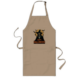 Halloween Horror Hexe mit Roten Augen Lange Schürze