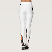 Halloween Horror Hexe mit Roten Augen Leggings (Rückseite)