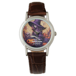 Halloween Horror Hexenwerk-Logo-Uhr Armbanduhr