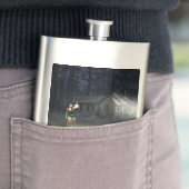 Halloween Horror House Flachmann (Beispiel)