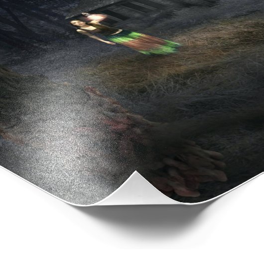 Halloween Horror House Fotodruck (Ecke)