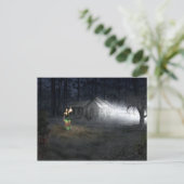 Halloween Horror House Postkarte (Stehend Vorderseite)