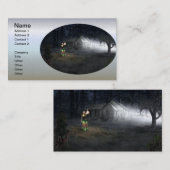 Halloween Horror House Visitenkarte (Vorne/Hinten)