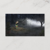 Halloween Horror House Visitenkarte (Rückseite)
