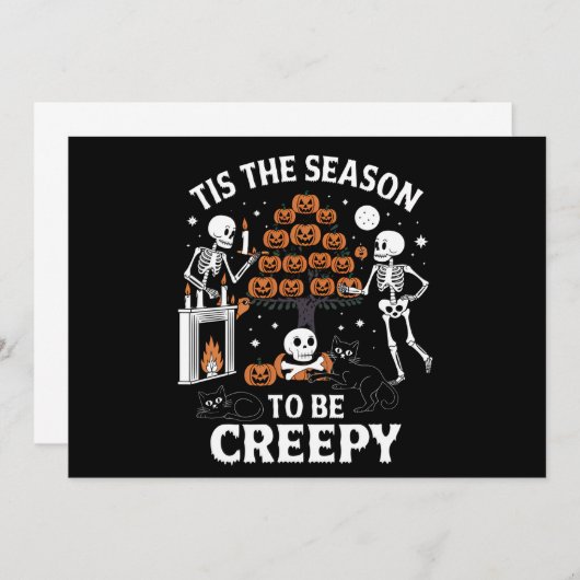 Halloween-Horror ist die Jahreszeit gruselig Einladung (Vorne/Hinten)