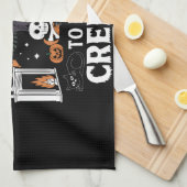 Halloween-Horror ist die Jahreszeit gruselig Geschirrtuch (Viertel Falte)