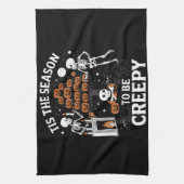 Halloween-Horror ist die Jahreszeit gruselig Geschirrtuch (Vertikal)