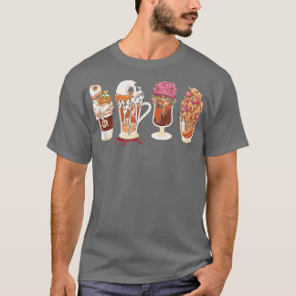 Halloween Horror Kaffee Sweatshirt Halloween Graph T-Shirt