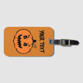 Halloween Horror Kürbis  Gepäckanhänger (Vorderseite (Horizontal))