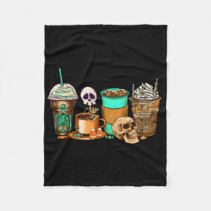 Halloween Horror Latte Coffee Cups Skelett Hand A Fleecedecke