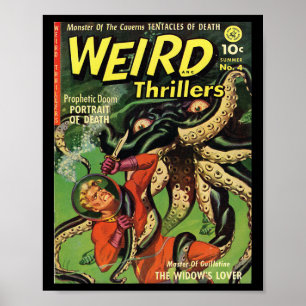 Halloween Horror Monster Vintages Comic Buchreklam Poster