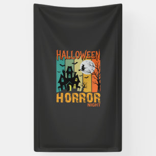 Halloween Horror Night Spukhaus Vektor_1 Banner