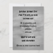 Halloween-Horror-Party Einladung (Rückseite)