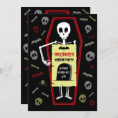 Halloween-Horror-Party Einladung (Vorne/Hinten)