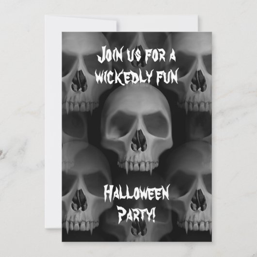 Halloween-Horror-Party Einladung (Vorderseite)