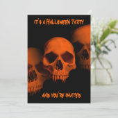 Halloween-Horror-Party Einladung (Stehend Vorderseite)