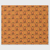 Halloween Horror Pumpkin Pattern Geschenkpapier (Flach)