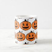 Halloween Horror Pumpkin Pattern Kaffeetasse (Mittel)